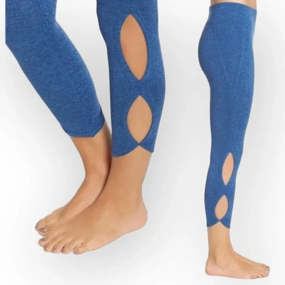 Free People Movement Yoga Hi Rise Infinity Leggings Bright Ocean Blue  Size S - Picture 2 of 13